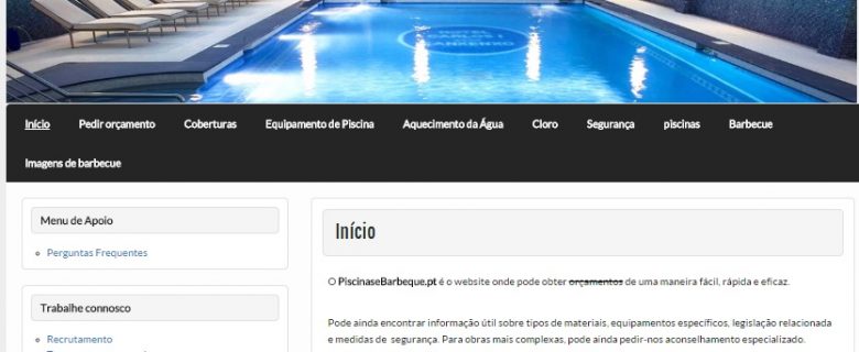 piscinas e barbecue