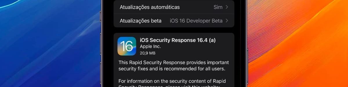 Apple lançou uma atualização de Resposta Rápida de Segurança para iOS 16.4 beta