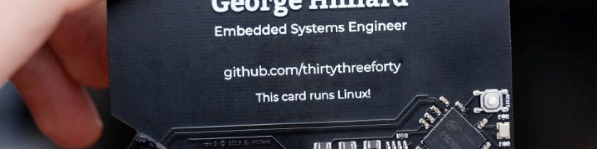 Interessante! Cartão de visita com Linux por 3 dólares…