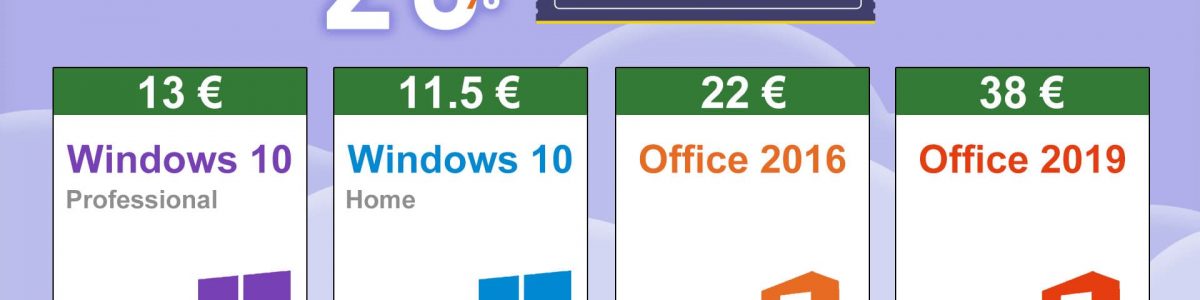 Não há que enganar: chave digital para o Windows, e outros, a preço de saldo!