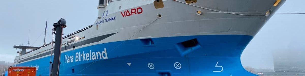 O primeiro navio cargueiro elétrico autónomo do mundo completou a sua primeira viagem