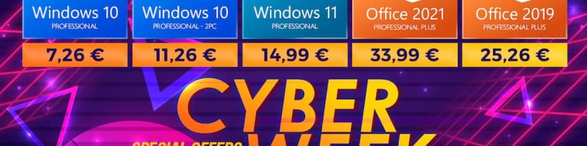 Cyber Monday 2021: O preço do Windows 10 Pro é tão baixo quanto 7 euros em chave digital