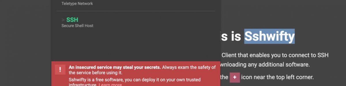 Sshwifty: Um cliente SSH baseado na Web para quando precisar